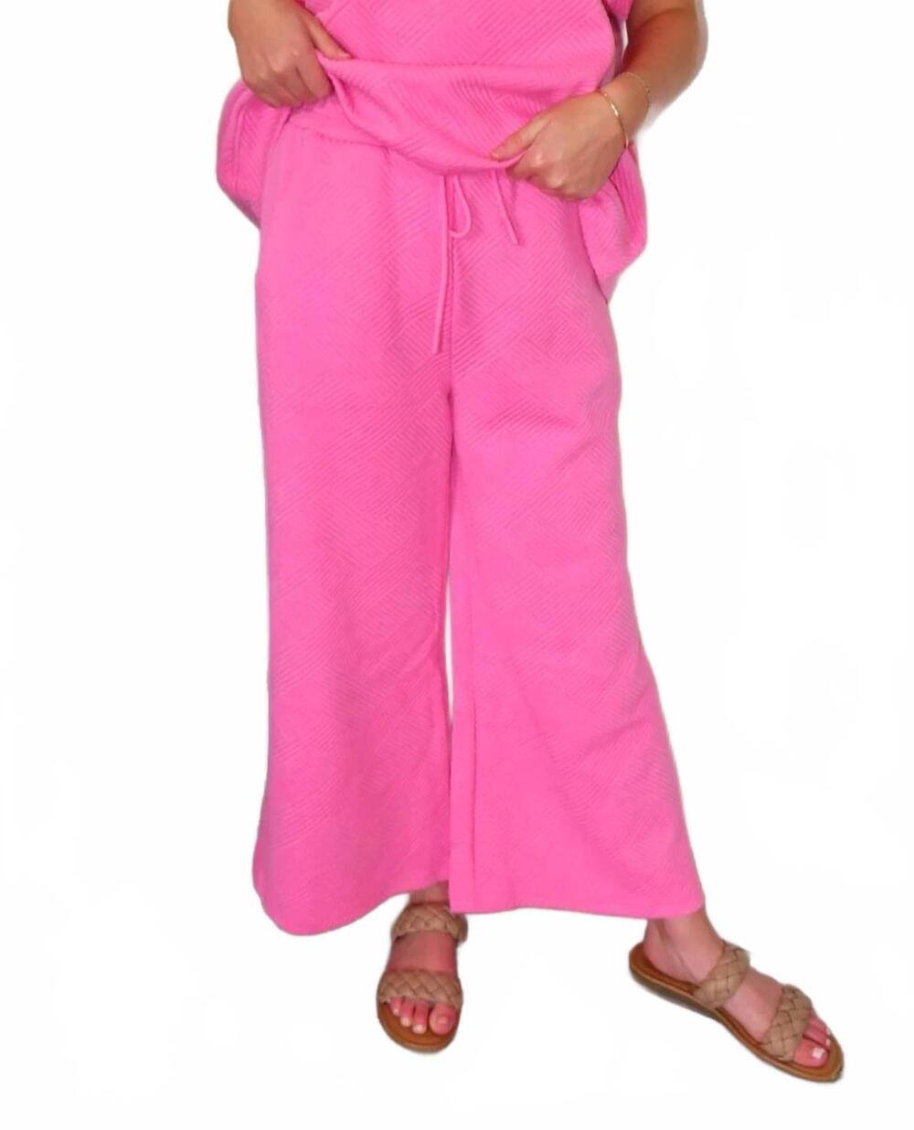 NEW SEE AND BE SEEN rae lounge pants in pink